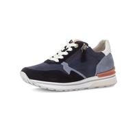 Sneaker GABOR "Sneaker low Materialmix Leder", Damen, Gr. 39, blau, Schuhe Sneaker (60326464-39) blau