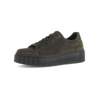 Sneaker GABOR "Sneaker low Materialmix Leder", Damen, Gr. 39, grün, Schuhe Sneaker (52882307-39) grün