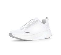 Sneaker GABOR "Sneaker low Materialmix Leder", Damen, Gr. 43, weiß, Schuhe Sneaker (14428025-43) weiß