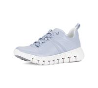 Sneaker GABOR "Sneaker low Materialmix Leder/Lederimitat", Damen, Gr. 35, blau, Schuhe Sneaker (36824820-35) blau