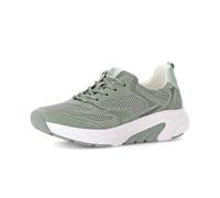 Sneaker GABOR "Sneaker low Materialmix Leder/Lederimitat", Damen, Gr. 35, grün, Schuhe Sneaker (10837719-35) grün