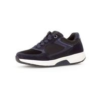Sneaker GABOR "Sneaker low Materialmix Leder/Lederimitat", Damen, Gr. 36, blau, Schuhe Sneaker (13518852-36) blau