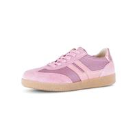 Sneaker GABOR "Sneaker low Materialmix Leder/Lederimitat", Damen, Gr. 42,5, rosa, Schuhe Sneaker (55341306-42,5) rosa