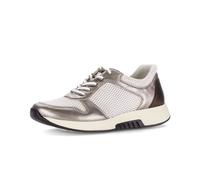 Sneaker GABOR "Sneaker low Materialmix Leder/Lederimitat", Damen, Gr. 43, braun, Schuhe Sneaker (66547709-43) braun