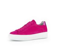 Sneaker GABOR "Sneaker low Rauleder", Damen, Gr. 37,5, pink, Schuhe Sneaker (58493530-37,5) pink
