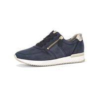 Sneaker GABOR "Sneaker low Rauleder", Damen, Gr. 40, blau, Schuhe Sneaker (51763015-40) blau