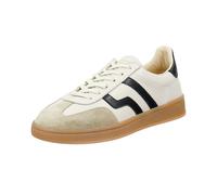 Sneaker GANT "Cuzima", Damen, Gr. 39, weiß (beige, sanftes weiß), Leder, Veloursleder, casual,retro, Schuhe, Retro Sneaker, Schnürschuh mit Lederinnenausstattung (63848358-39) beige, sanftes weiß