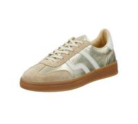 Sneaker GANT "Cuzima", Damen, Gr. 41, goldfarben, Leder, Veloursleder, metallic, Schuhe Sneaker, Retro Sneaker, Schnürschuh im Metallic Look (19158638-41) goldfarben