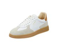 Sneaker GANT "Cuzmo", Herren, Gr. 43, weiß, Leder, Veloursleder, Schuhe Sneaker, Retro Sneaker, Schnürschuh mit wertiger Lederinnensohle (27088951-43) weiß