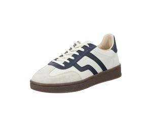 Sneaker GANT "Gant Sneaker Glattleder", Damen, Gr. 37, weiß (weiß, blau), Glattleder, Schuhe Sneaker (83908060-37) weiß, blau