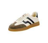 Sneaker GANT "Gant Sneaker Glattleder", Herren, Gr. 47, beige (beige, weiß), Glattleder, Schuhe Sneaker (86213728-47) beige, weiß