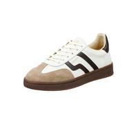 Sneaker GANT "Gant Sneaker Leder", Damen, Gr. 38, weiß, braun, Leder, Schuhe Sneaker (77132661-38) weiß, braun