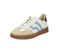 Sneaker GANT "Gant Sneaker Leder", Damen, Gr. 41, weiß, blau, Leder, Schuhe Sneaker (47822611-41) weiß, blau