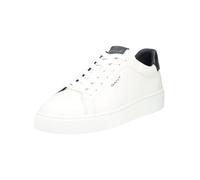 Sneaker GANT "Gant Sneaker Leder", Herren, Gr. 44, weiß (weiß, blau), Leder, Schuhe Sneaker (62861108-44) weiß, blau