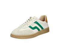 Sneaker GANT "Gant Sneaker Leder", Herren, Gr. 47, beige, grün, Leder, Schuhe Sneaker (96107804-47) beige, grün
