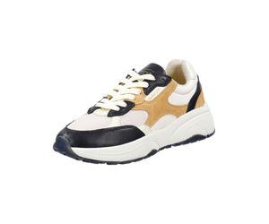 Sneaker GANT "Gant Sneaker Lederimitat/Textil", Damen, Gr. 39, schwarz (schwarz, beige), Lederimitat, Textil, Schuhe Sneaker (87289246-39) schwarz, beige