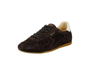 Sneaker GANT "Gant Sneaker Nubukleder/Textil", Damen, Gr. 40, braun (dunkelbraun), Nubukleder, Textil, Schuhe Sneaker (29882431-40) dunkelbraun