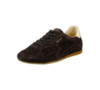 Sneaker GANT "Gant Sneaker Nubukleder/Textil", Damen, Gr. 41, dunkelbraun, Nubukleder, Textil, Schuhe Sneaker (29882431-41) dunkelbraun