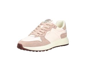 Sneaker GANT "Gant Sneaker Veloursleder/Textil", Damen, Gr. 40, rosa (weiß, rosa), Textil, Veloursleder, Schuhe Sneaker (95934746-40) weiß, rosa