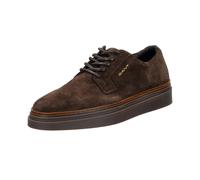 Sneaker GANT "Kinzoon", Herren, Gr. 42, braun (dunkelbraun), Veloursleder, Schuhe Sneaker, Sneaker, Halbschuh, Freizeitsneaker mit Logoschriftzug (98750500-42) dunkelbraun