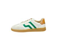Sneaker GANT "Sneaker Cuzmo", Herren, Gr. 42, weiß (weiß, grün), Obermaterial: 100% Rindsleder Leather cow. Futter: 100% Rindsleder Leather cow. 100% Gummi rubber., Schuhe Sneaker (23913023-42) weiß,