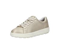 Sneaker GEOX "Geox Sneaker Leder", Damen, Gr. 40, beige (sand), Leder, Schuhe Sneaker (60686921-40) sand