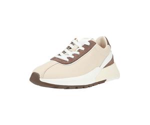 Sneaker GEOX "Geox Sneaker Leder", Damen, Gr. 41, beige, Leder, Schuhe Sneaker (63571365-41) beige