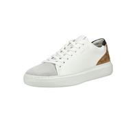 Sneaker GEOX "Geox Sneaker Leder", Herren, Gr. 41, braun (weiß, braun), Leder, Schuhe Sneaker (66463129-41) weiß, braun