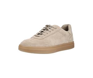 Sneaker GEOX "Geox Sneaker Leder", Herren, Gr. 42, sand, Leder, Schuhe Sneaker (66542958-42) sand