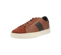 Sneaker GEOX "Geox Sneaker Leder", Herren, Gr. 45, braun (cognac), Leder, Schuhe Sneaker (71124324-45) cognac