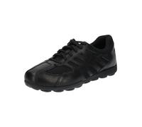Sneaker GEOX "Geox Sneaker Leder/Mesh", Damen, Gr. 41, schwarz (schwarz, schwarz), Leder, Textil, Schuhe Sneaker (37760452-41) schwarz, schwarz