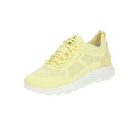 Sneaker GEOX "Geox Sneaker Leder/Textil", Damen, Gr. 38, gelb (hellgelb), Leder, Textil, Schuhe Sneaker (56731629-38) hellgelb