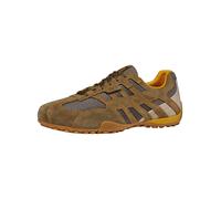 Sneaker GEOX "Geox Sneaker Leder/Textil", Herren, Gr. 42, military, Leder, Textil, Schuhe Sneaker (66380214-42) military