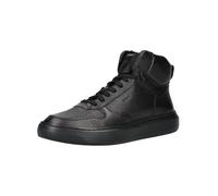 Sneaker GEOX "Geox Sneaker Leder/Textil", Herren, Gr. 45, schwarz, Leder, Textil, Schuhe Sneaker (49088560-45) schwarz