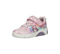 Sneaker GEOX "J FADINLIGHT GIRL Blinkschuh", Kinder, Gr. 32, pink (pink, lila), Textil, Synthetik, modisch, Schuhe, Disney Schuh, Klettschuh, Frozen Sneaker mit Blinkfunktion (39910955-32) pink, lila