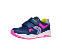Sneaker GEOX "Geox Sneaker Lederimitat/Textil", Damen, Gr. 38, bunt (navy, pink), Lederimitat, Textil, Schuhe Sneaker (35165808-38) navy, pink