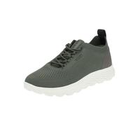 Sneaker GEOX "Geox Sneaker Lederimitat/Textil", Herren, Gr. 41, dunkelgrün, Lederimitat, Textil, Schuhe Sneaker (56342420-41) dunkelgrün