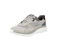 Sneaker GEOX "Geox Sneaker Lederimitat/Textil", Herren, Gr. 43, hellgrau, Lederimitat, Textil, Schuhe Sneaker (81099006-43) hellgrau