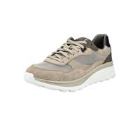 Sneaker GEOX "Geox Sneaker Lederimitat/Textil", Herren, Gr. 44, beige (sand), Lederimitat, Textil, Schuhe Sneaker (46519509-44) sand