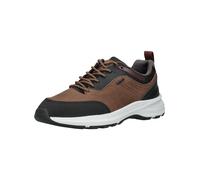 Sneaker GEOX "Geox Sneaker Lederimitat/Textil", Herren, Gr. 44, schwarz (braun, schwarz), Lederimitat, Textil, Schuhe Sneaker (99557050-44) braun, schwarz