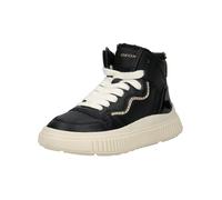 Sneaker GEOX "Geox Sneaker Lederimitat/Textil", Kinder, Gr. 34, schwarz, Lederimitat, Textil, Schuhe Sneaker (62141325-34) schwarz