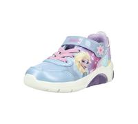 Sneaker GEOX "Geox Sneaker Lederimitat/Textil", Mädchen, Gr. 29, blau, pink, Lederimitat, Textil, Schuhe Sneaker (35763119-29)