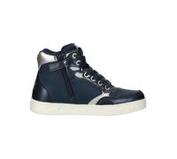 Geox Mädchen J Skylin Girl Sneakers, Navy Platinum, 34 EU