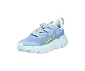 Sneaker GEOX "Geox Sneaker Lederimitat/Textil", Mädchen, Gr. 35, hellblau, Lederimitat, Textil, Schuhe Sneaker (14083833-35) hellblau