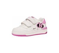Geox J WASHIBA Girl B Sneaker, White/Fuchsia, 37 EU