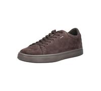 Sneaker GEOX "Geox Sneaker Veloursleder", Herren, Gr. 42, braun (dunkelbraun), Veloursleder, Schuhe Sneaker (66981229-42) dunkelbraun