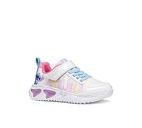 Sneaker GEOX "J ASSISTER GIRL DISNEY - LILO & STITCH", Damen, Gr. 27, weiß, multi, Lederimitat, Textil, Schuhe Sneaker, Klettschuh mit Stitch-Motiv, Größenschablone zum Download (62349023-27) weiß, mu