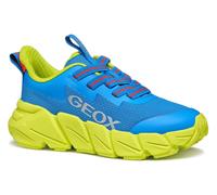 Sneaker GEOX "J FLEXYPER FAST BOY", Mädchen, Gr. 31, blau (blau, lime), Synthetik, Textil, colorblocking, Schuhe Sneaker, Chunky Sneaker, Laufschuh, Sportschuh mit praktischem Gummizug (79769746-31) b