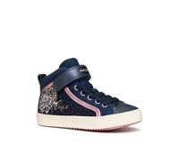 Sneaker GEOX "Geox Sneaker Textil", Gr. 28, bunt (navy, pink), Textil, casual, Schuhe (34213118-28) navy, pink