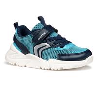 Sneaker GEOX "J LOFTUS BOY", Kinder, Gr. 32, blau, Textil, Synthetik, casual, Schuhe, Freizeitschuh, Kindergartenschuh mit Geox Spezial Membrane (59749951-32) blau